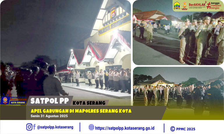 Apel Gabungan di MaPolres Serang Kota