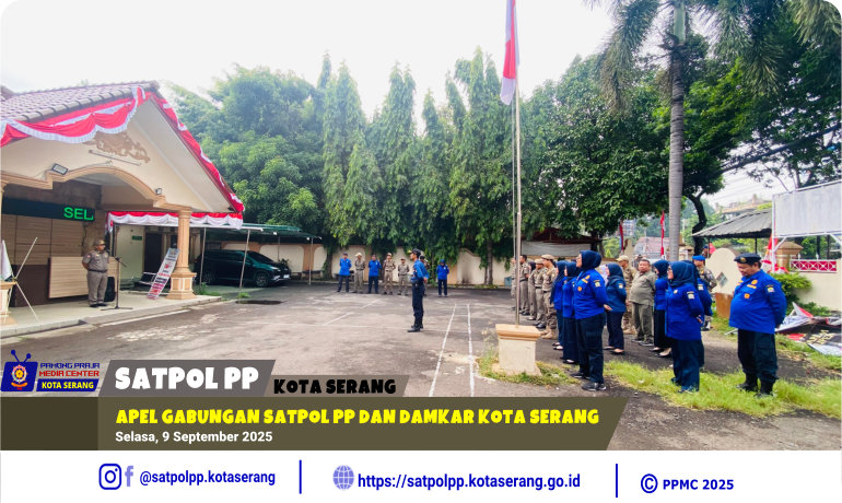 Apel Gabungan Satpol PP dan Damkar Kota Serang