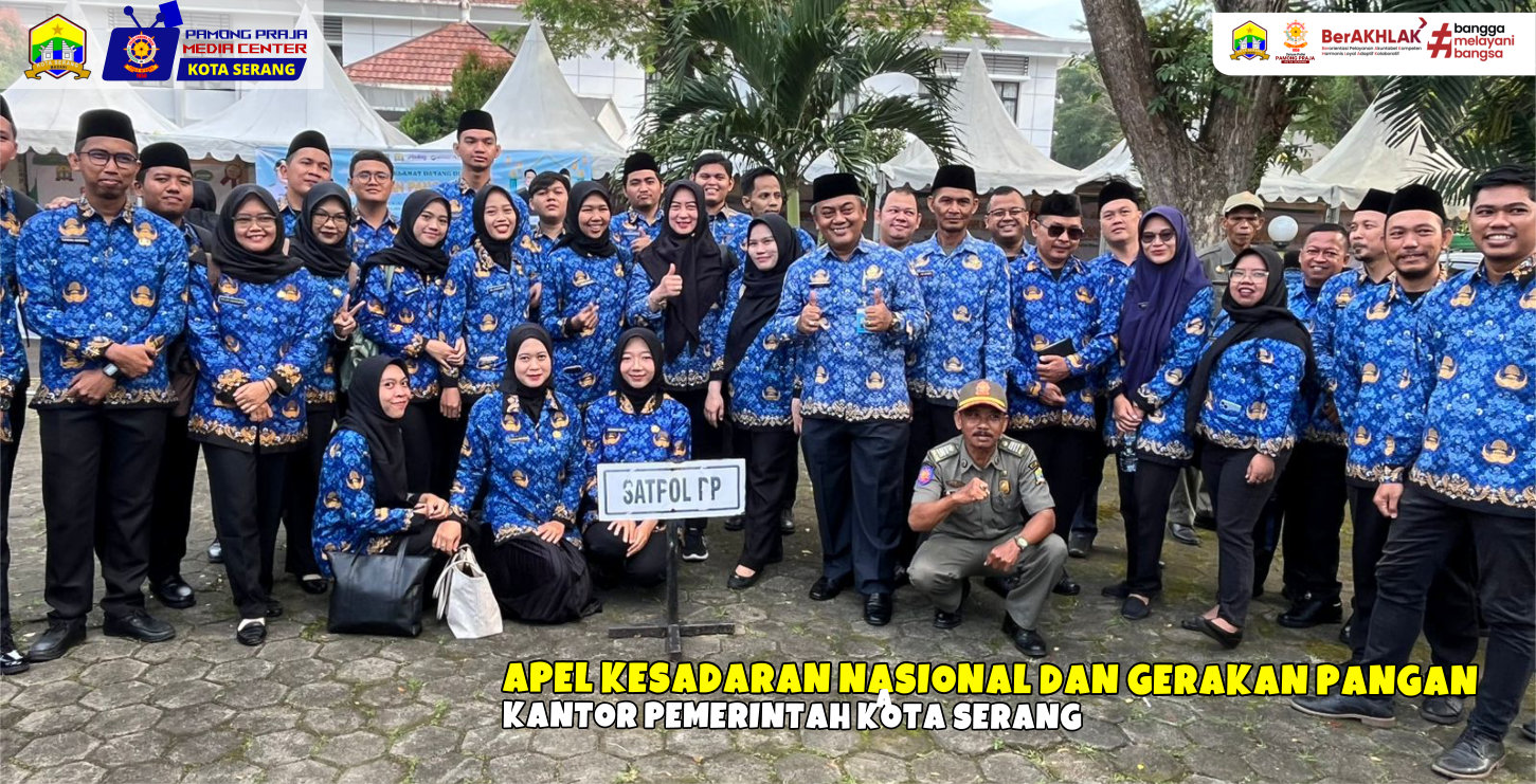 Apel Kesadaran Nasional dan Gerakan Pangan Kantor Pemkot Serang