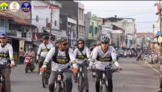 Bersama Wakil Wali Kota Serang, Satpol PP Kota Serang melaksanakan kegiatan Patroli Sepeda Sehat Pamong Praja (PASS PRAJA)
