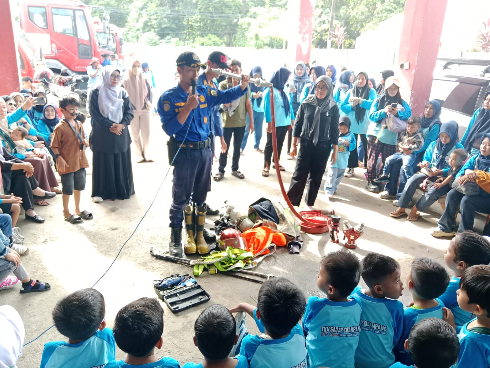 TK Negeri Satu Atap Cilampang Dikenalkan Keselamatan dan Tanggap Darurat Sejak Dini
