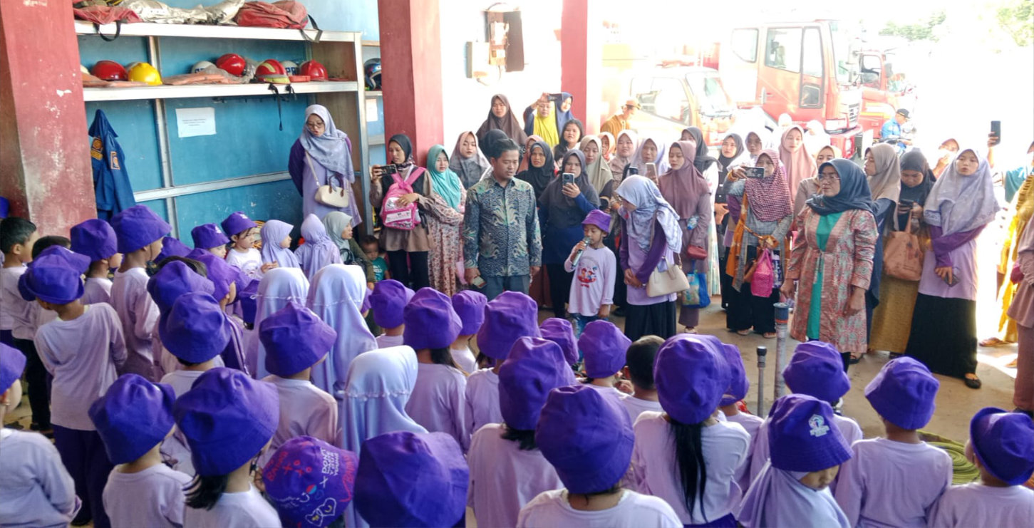 Edukasi Dini Pencegahan Kebakaran Kunjungan TK Aslamah Bendung