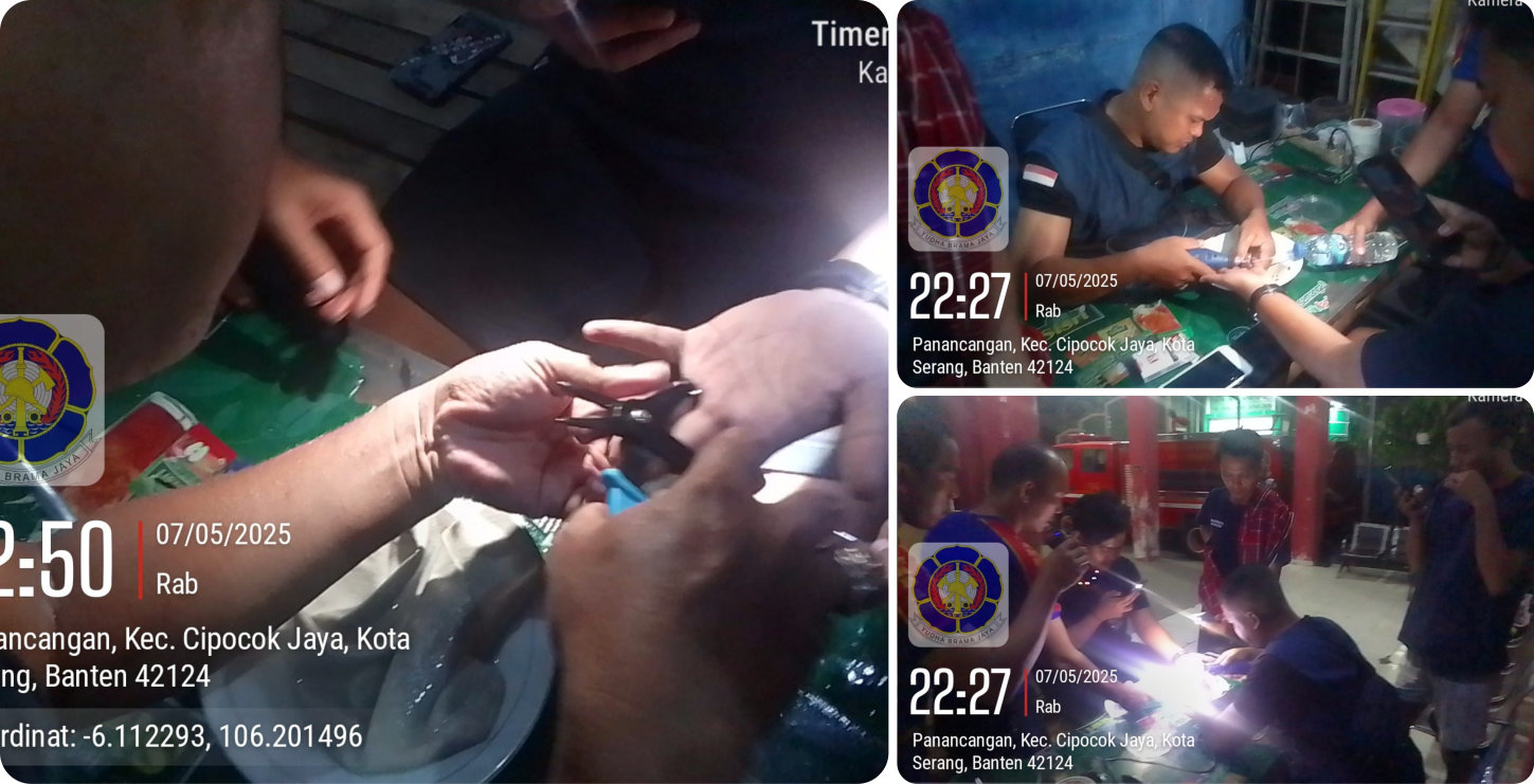 Evakuasi Cincin di Mako Damkar Kota Serang