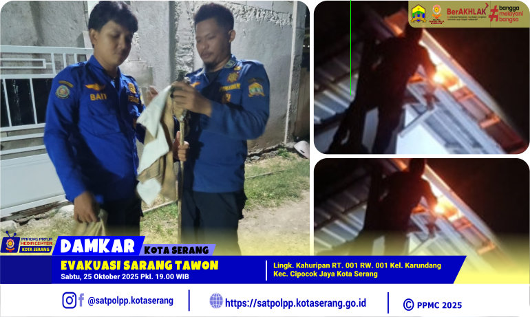 Evakuasi Sarang Tawon Lingk. Kahuripan Karundang Cipocok Jaya