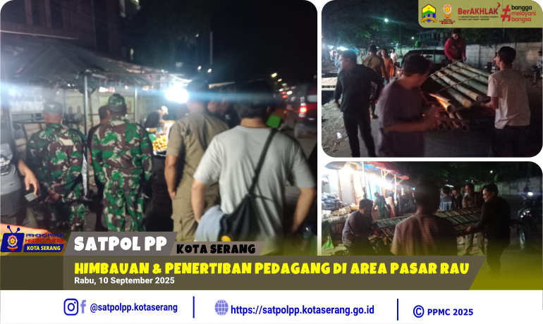 Himbauan & Penertiban Pedagang di Area Pasar Rau-1