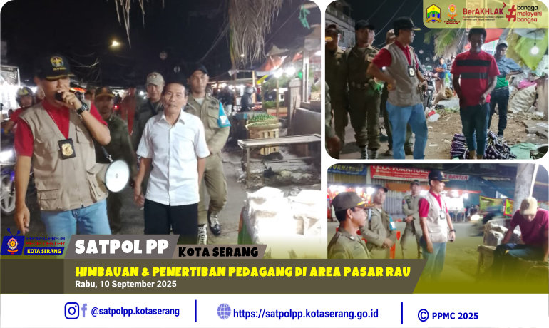 Himbauan & Penertiban Pedagang di Area Pasar Rau