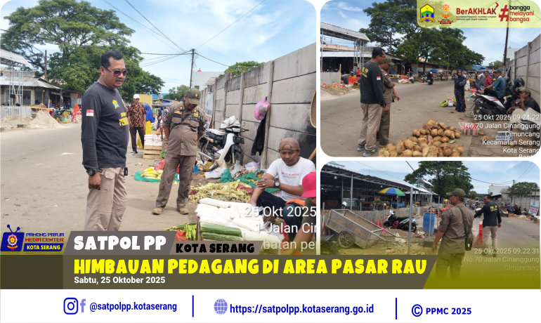 Himbauan Pedagang di Area Pasar Rau