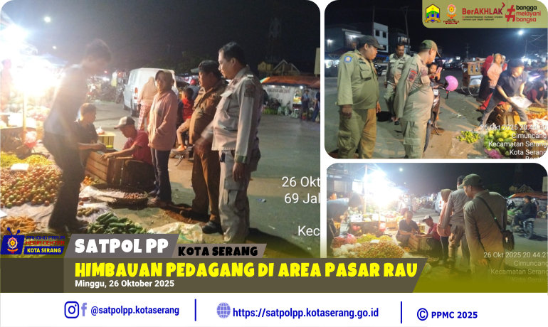 Himbauan Pedagang di Area Pasar Rau