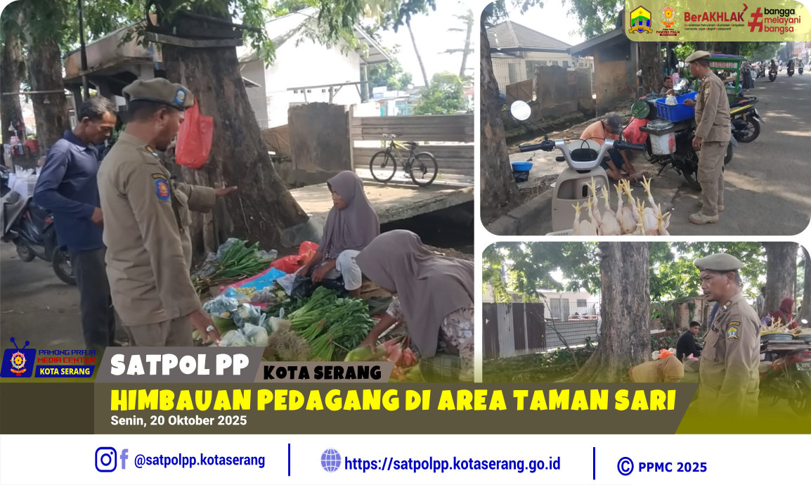 Himbauan Pedagang di Area Taman Sari