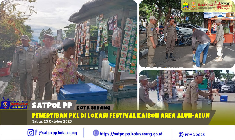 Himbauan PKL di Lokasi Festival Kaibon Area Alun-alun