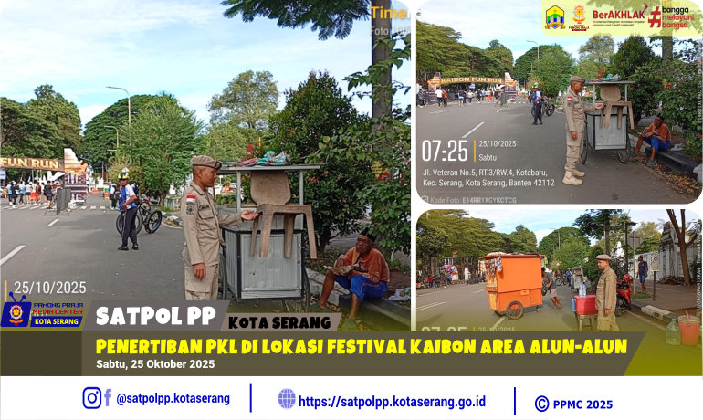 Himbauan PKL di Lokasi Festival Kaibon Area Alun-alun
