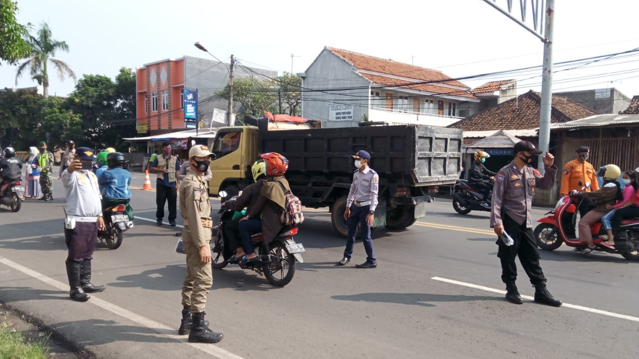 penyekatan arus mudik diKota Serang