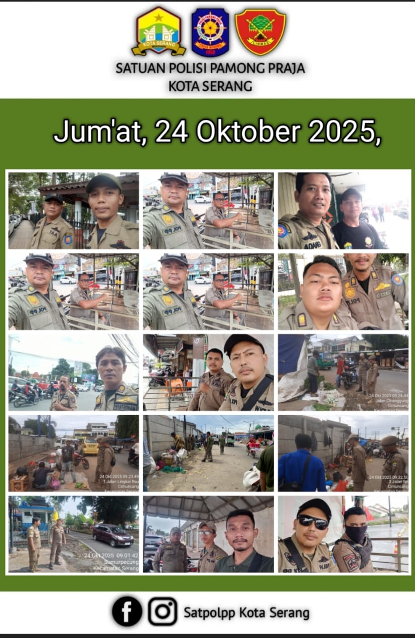 Kegiatan Satpol PP pada Jumat, 24 Oktober 2025