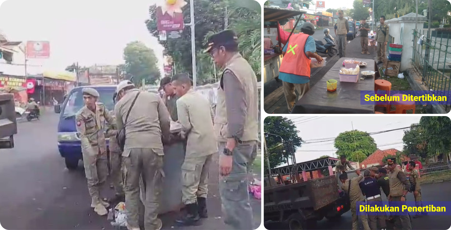 Kabid PPHD melakukan Penertiban di Area Taman Sari