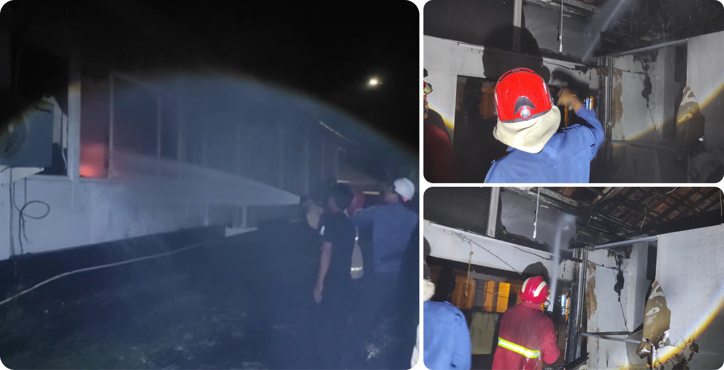 Kebakaran Kantor Biddokkes Polda Banten-