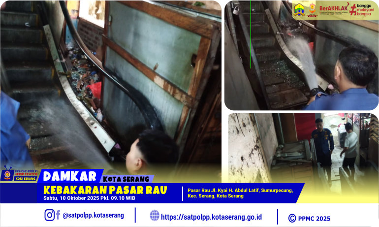 Kebakaran Pasar Rau asal Tumpukan Sampah