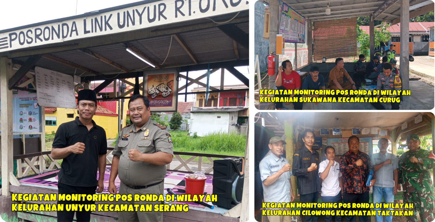 Kegiatan Monitoring Pos Ronda di Kota Serang