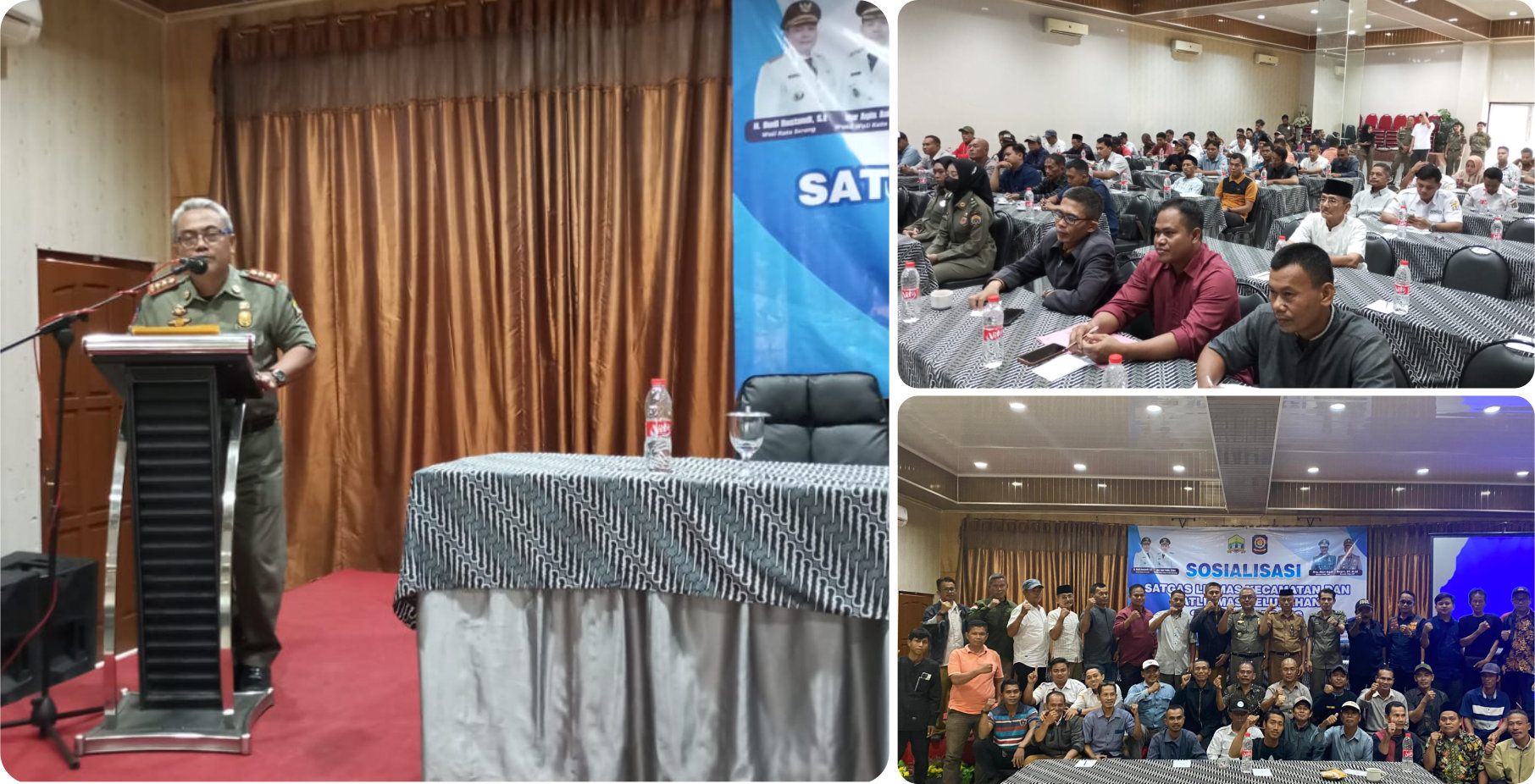 Kegiatan Sosialisasi Satgas Linmas Kecamatan dan Satlinmas Kelurahan se-Kota Serang