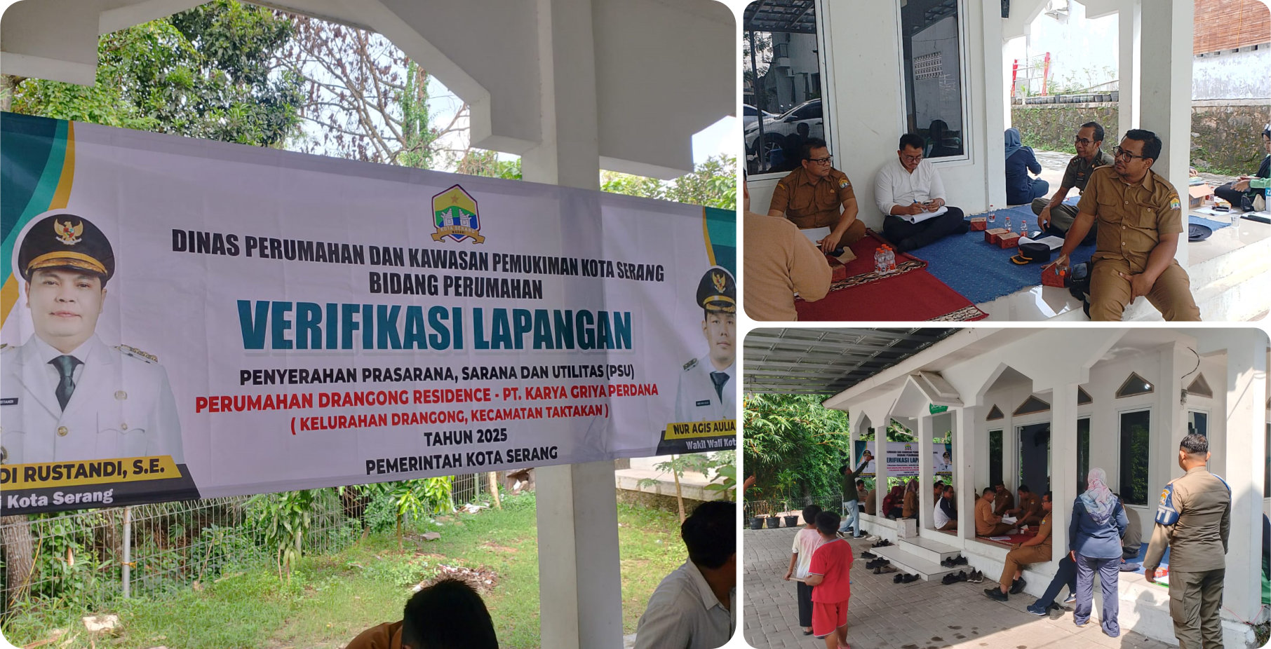 Kegiatan Verifikasi Lapangan Penyerahan PSU di Perumahan Drangong Residence