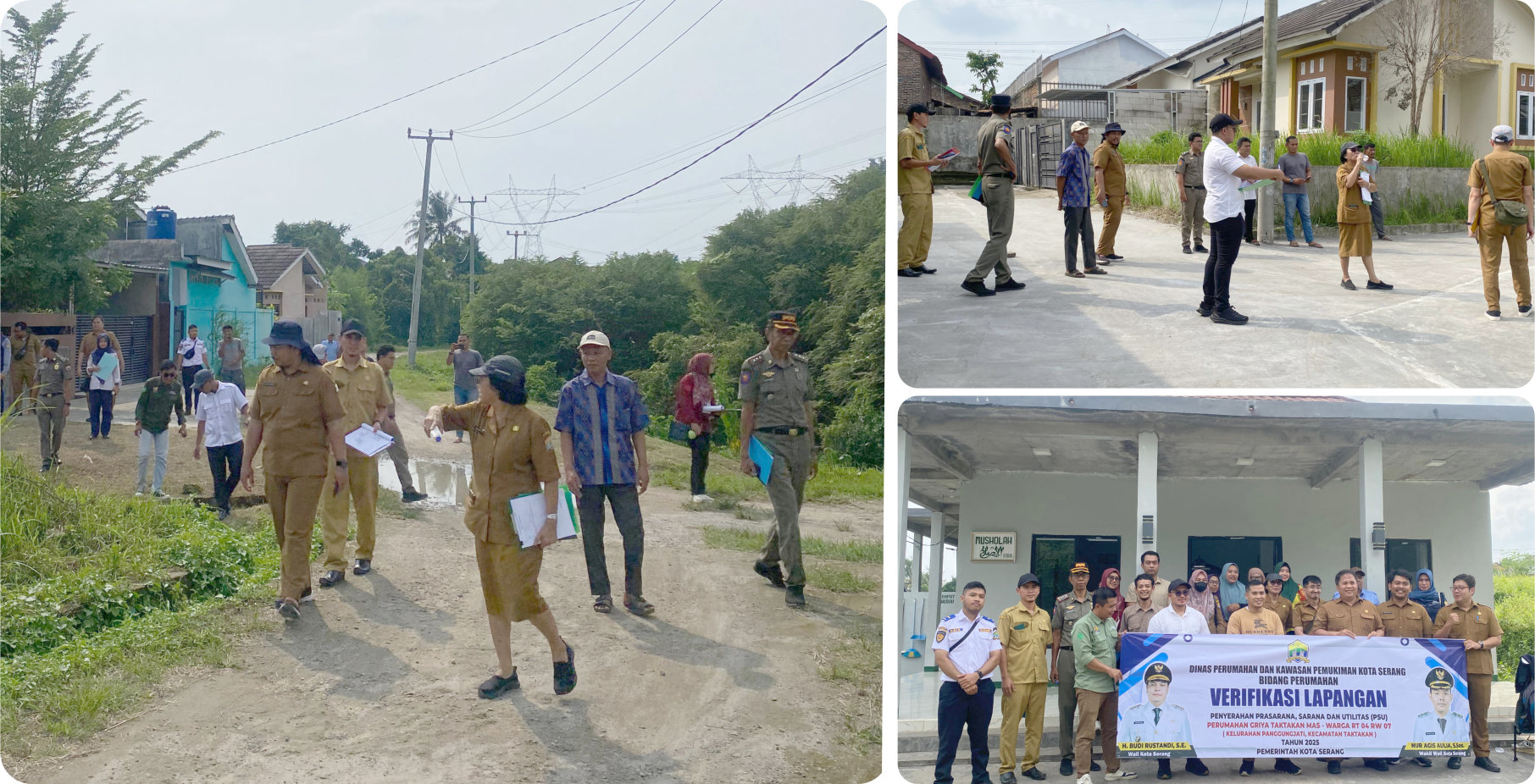 Kegiatan Verifikasi Lapangan Penyerahan PSU di Perumahan Griya Taktakan Mas