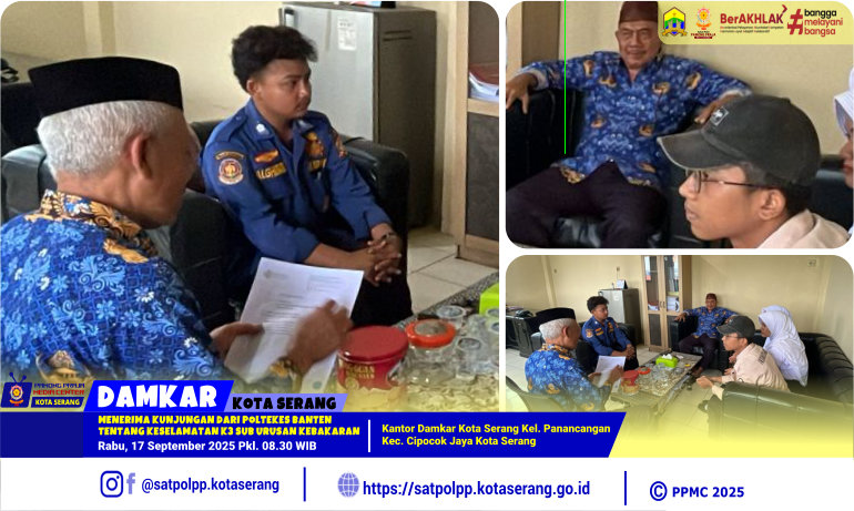 Menerima Kunjungan dari Poltekes Banten di Kantor Damkar Kota Serang