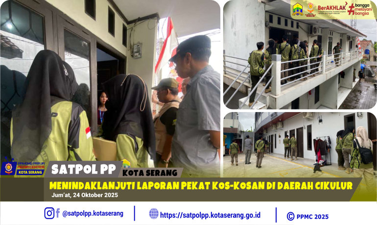 Menindaklanjuti Laporan Pekat Kos-kosan di Daerah Cikulur