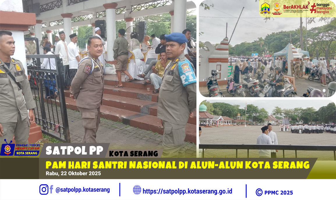 PAM Hari Santri Nasional di Alun-alun Kota Serang