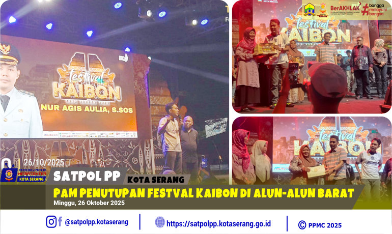 PAM Penutupan Festval Kaibon di Alun-alun Barat