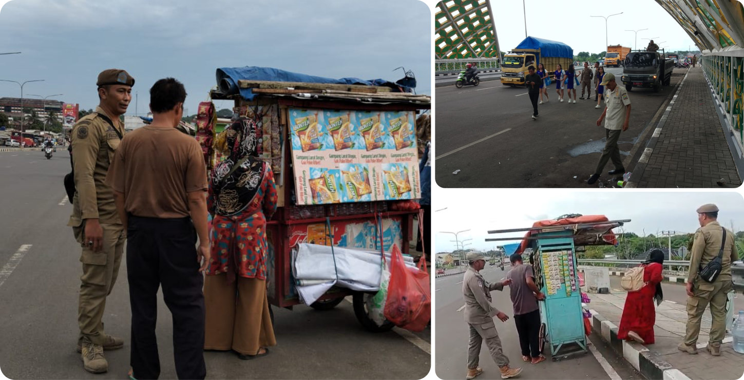 Patroli dan Penertiban di Jembatan Arya Wasangkara Bogeg