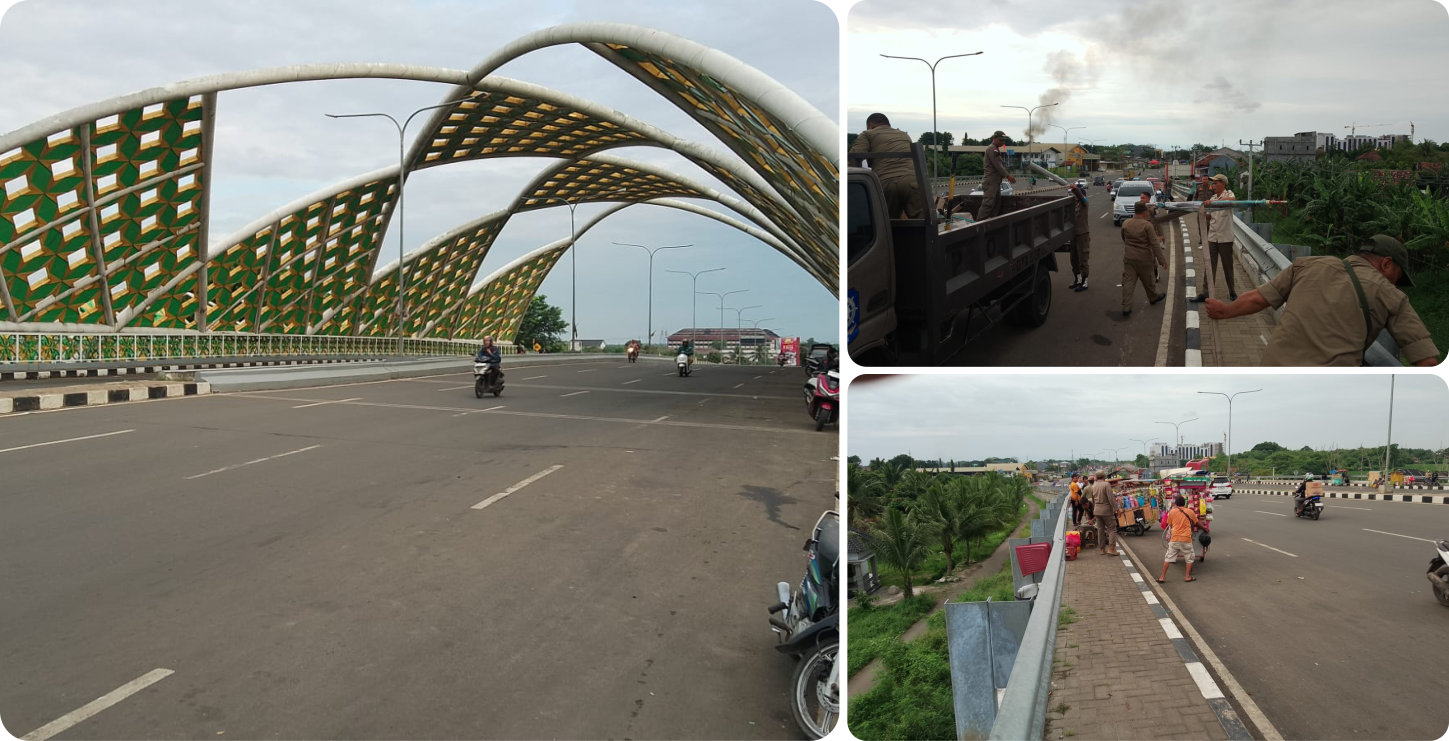 Patroli dan Penertiban di Jembatan Arya Wasangkara Bogeg