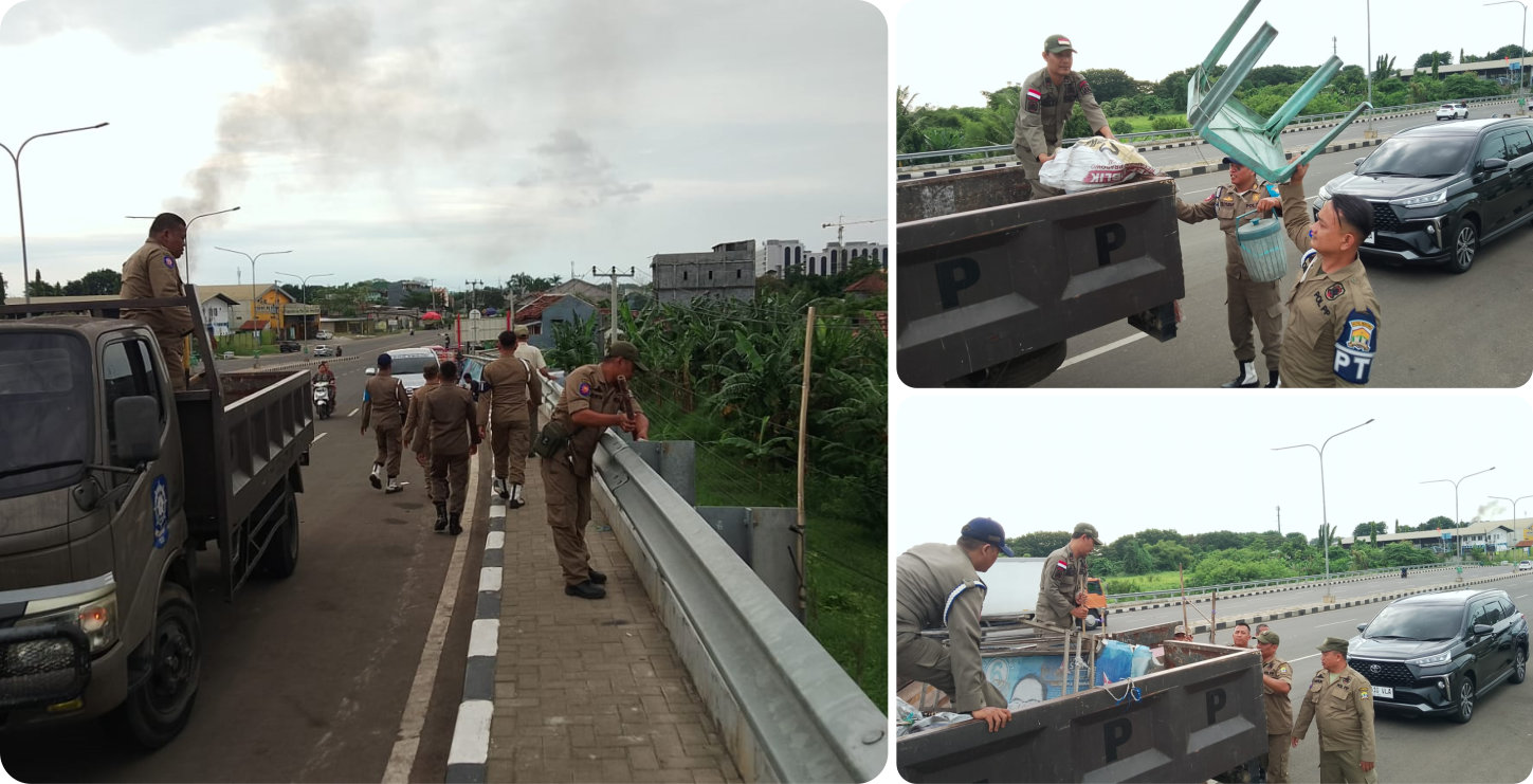 Patroli dan Penertiban di Jembatan Arya Wasangkara Bogeg