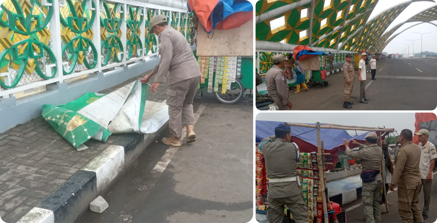 Patroli dan Penertiban di Jembatan Arya Wasangkara Bogeg