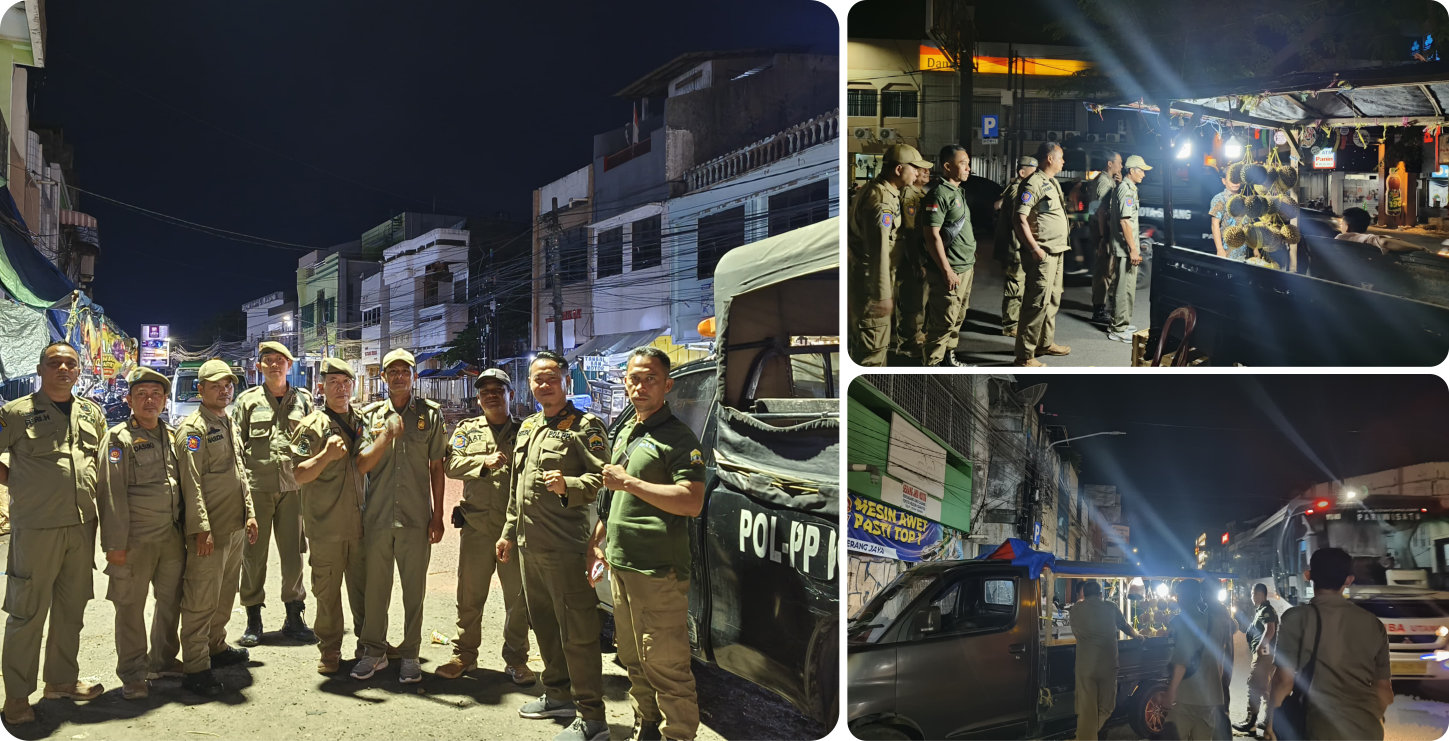 Patroli dan penertiban PKL di sepanjang jalan protokol