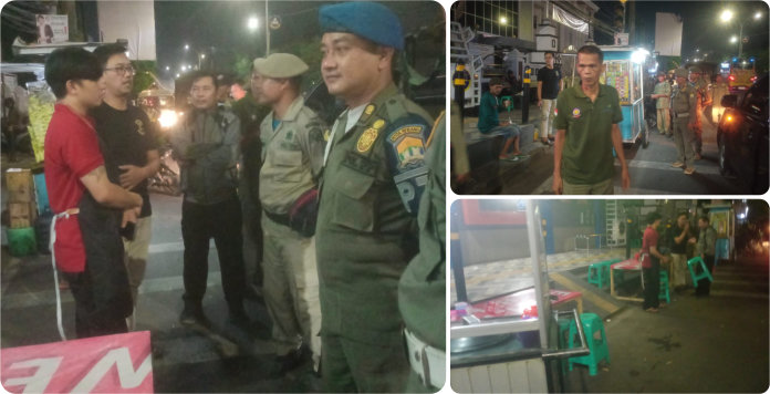 Patroli Himbauan PKL di Halte SMAN 1 Kota Serang