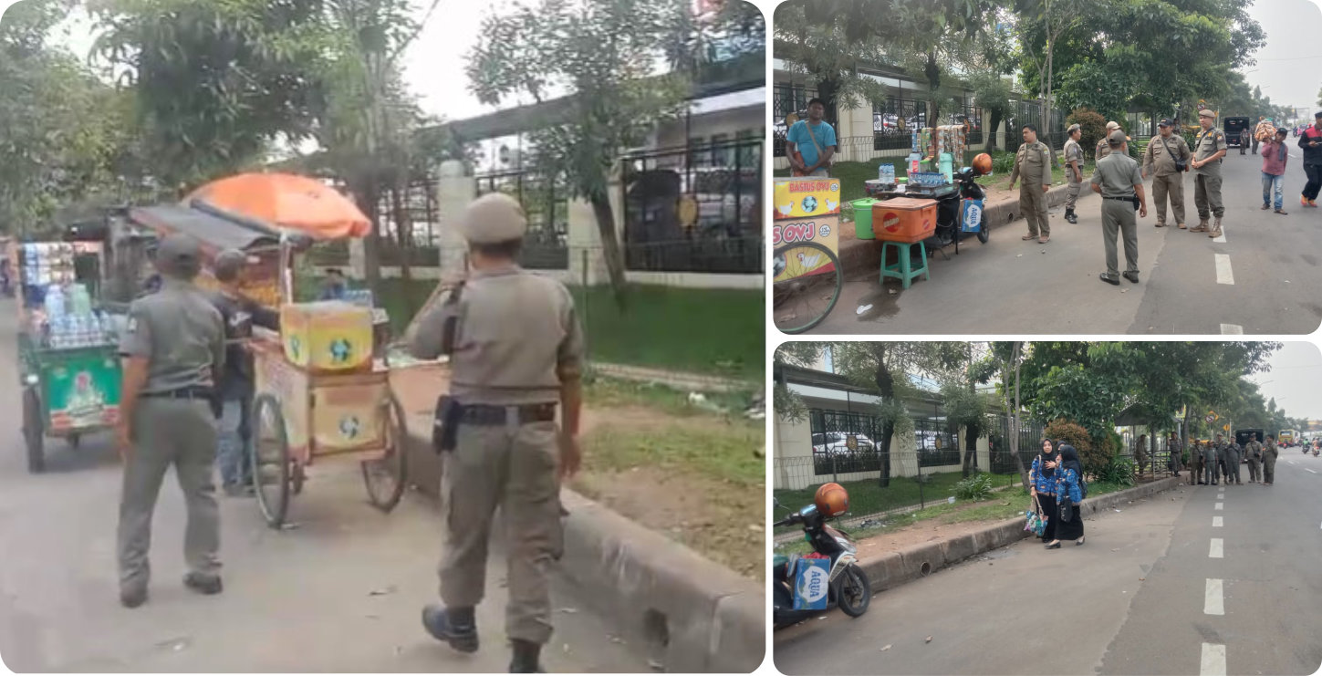 Patroli Himbauan PKL di RS Sari Asih