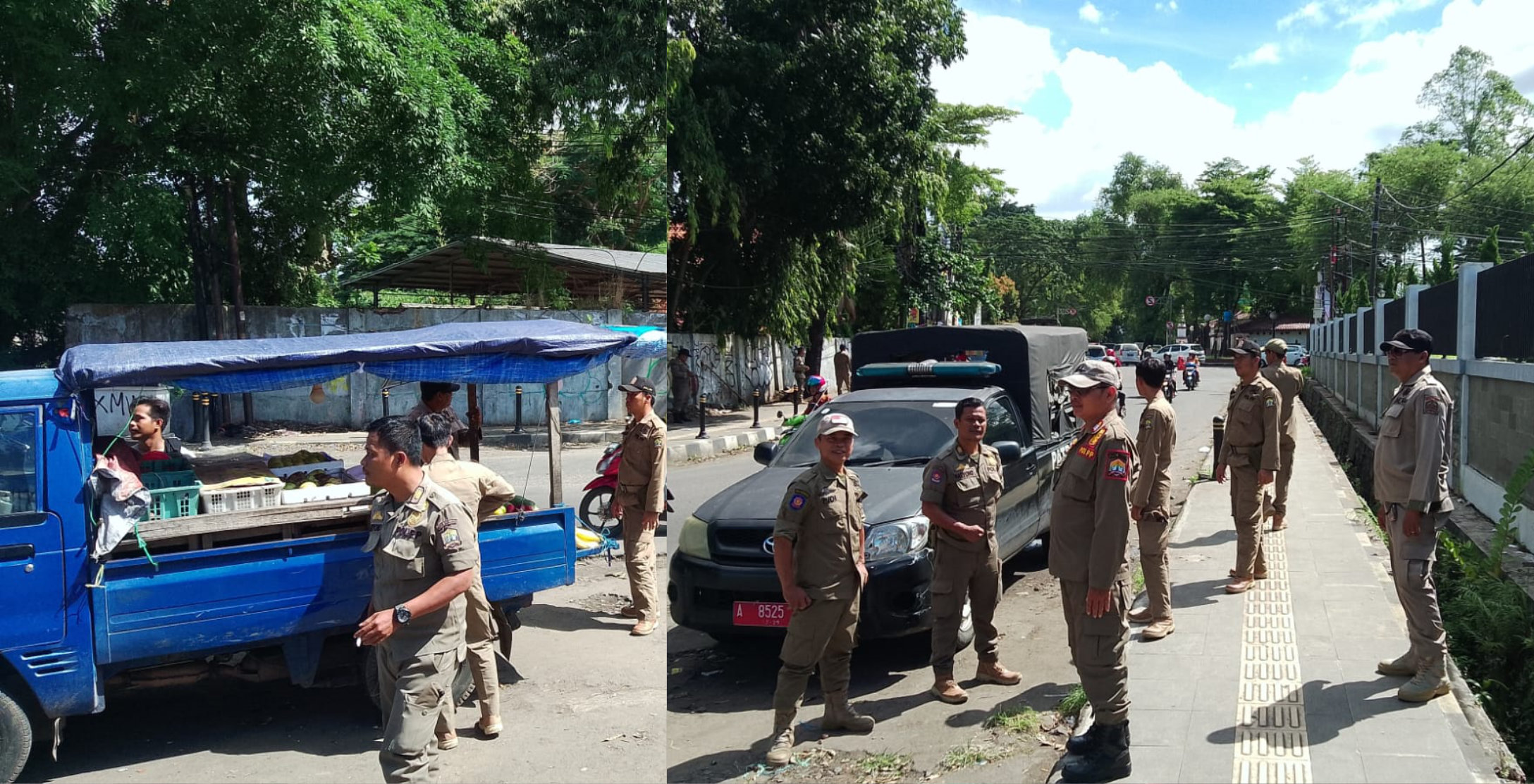 Patroli Pagi PKL Gedung Juang 45