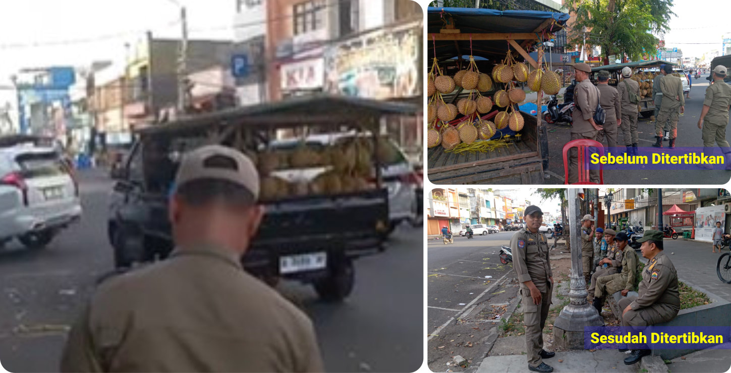 Patroli Penertiban di Pasar Lama