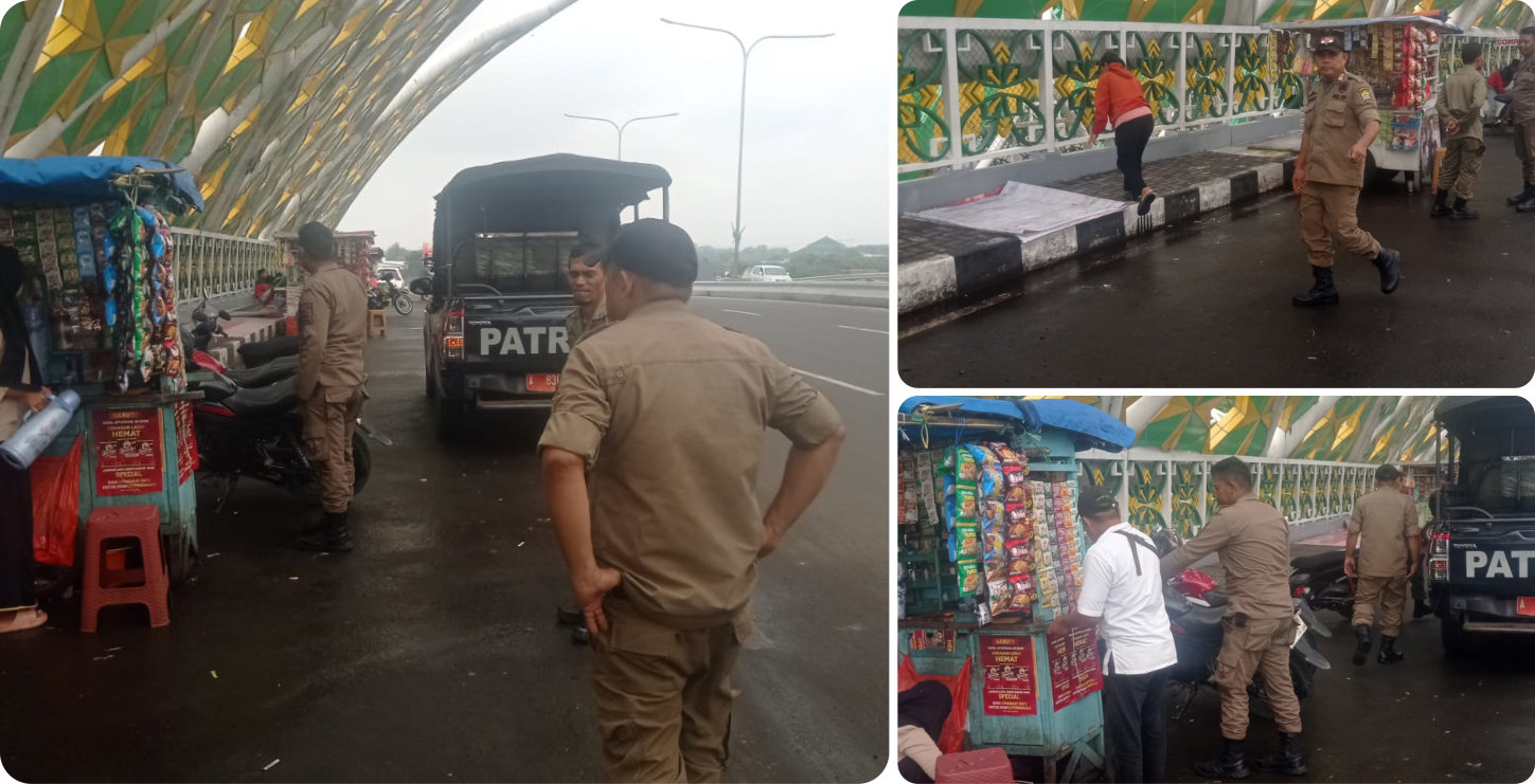 Patroli PKL Area Jembatan Arya Wasangkara