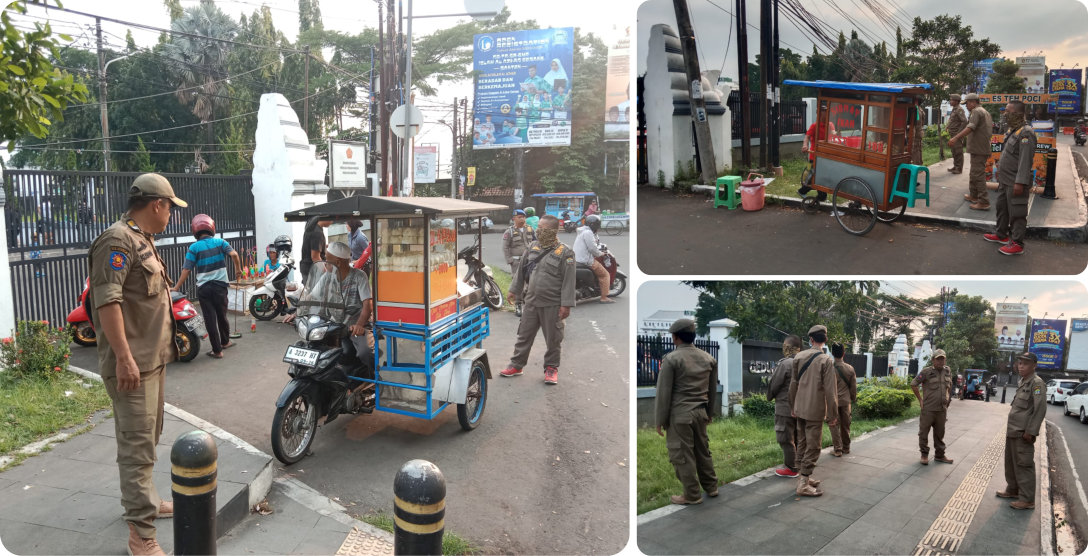 Patroli Sore PKL Gedung Juang 45
