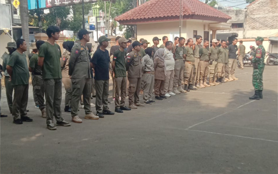 Tingkatkan Kapasitas dan Kedisiplinan Anggota, Satpol PP Kota Serang Adakan Latihan Baris Berbaris