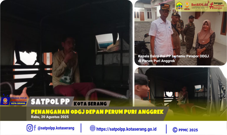 Penanganan ODGJ Depan Perumahan Puri Anggrek Kelurahan Kalodran