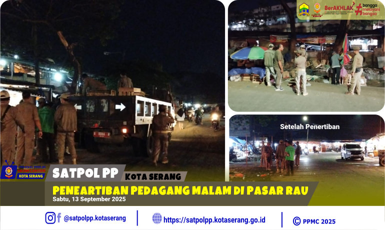 Peneartiban Pedagang Malam di Pasar Rau