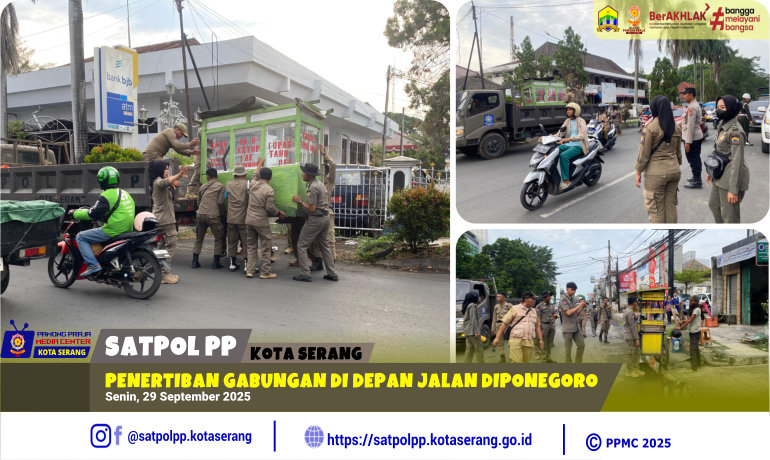 Penertiban Gabungan di Depan Jalan Diponegoro