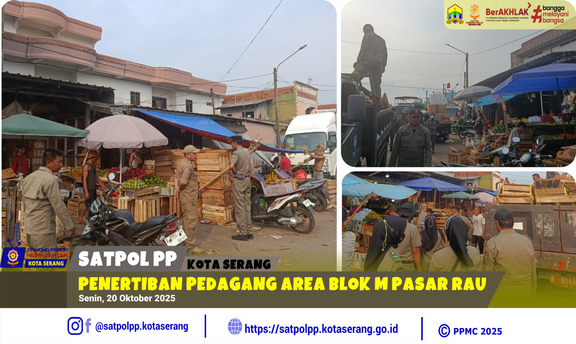 Penertiban Pedagang Area Blok M Pasar Rau