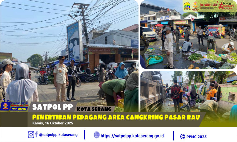 Penertiban Pedagang Area Cangkring Pasar Rau
