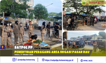 Penertiban Pedagang Area Irigasi Pasar Rau