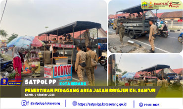 Penertiban Pedagang Area Jalan Brigjen KH Brigjen Sam'un