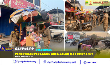 Penertiban Pedagang Area Jalan Mayor Syafe’i
