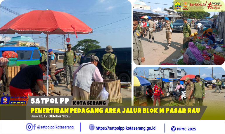 Penertiban Pedagang Area Jalur Blok M Pasar Rau