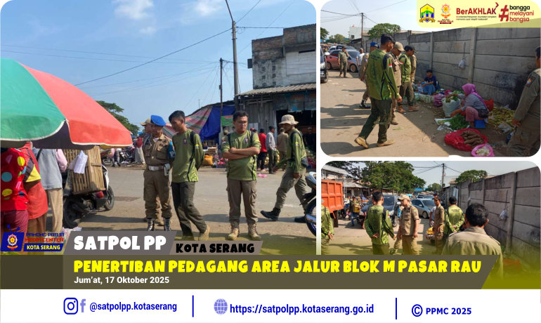 Penertiban Pedagang Area Jalur Blok M Pasar Rau